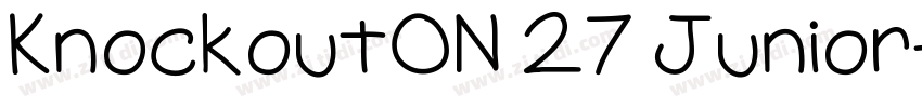 KnockoutON 27 Junior字体转换